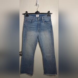 Hudson Jeans Women's Blair Bootcut Frayed Sky Blue Ankle Length Denim